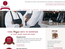 Tablet Screenshot of heychef.com